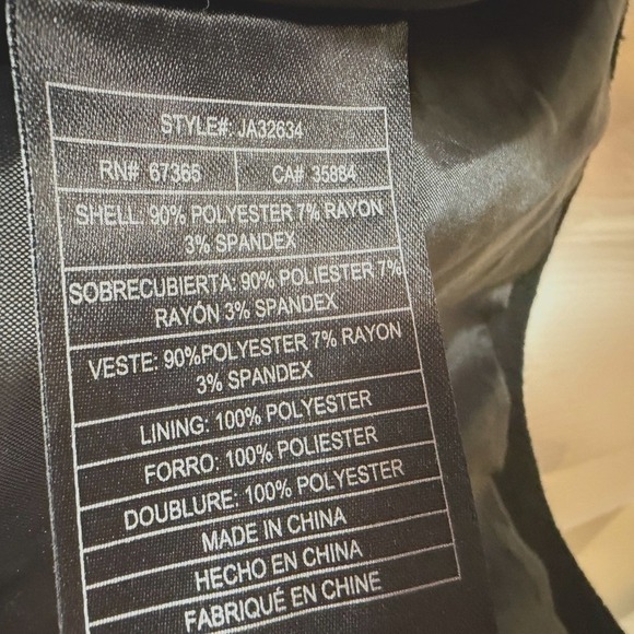 Jack Women Double Breasted Peacoat Jacket L Black Military Style Detachable Hood - Picture 5 of 11